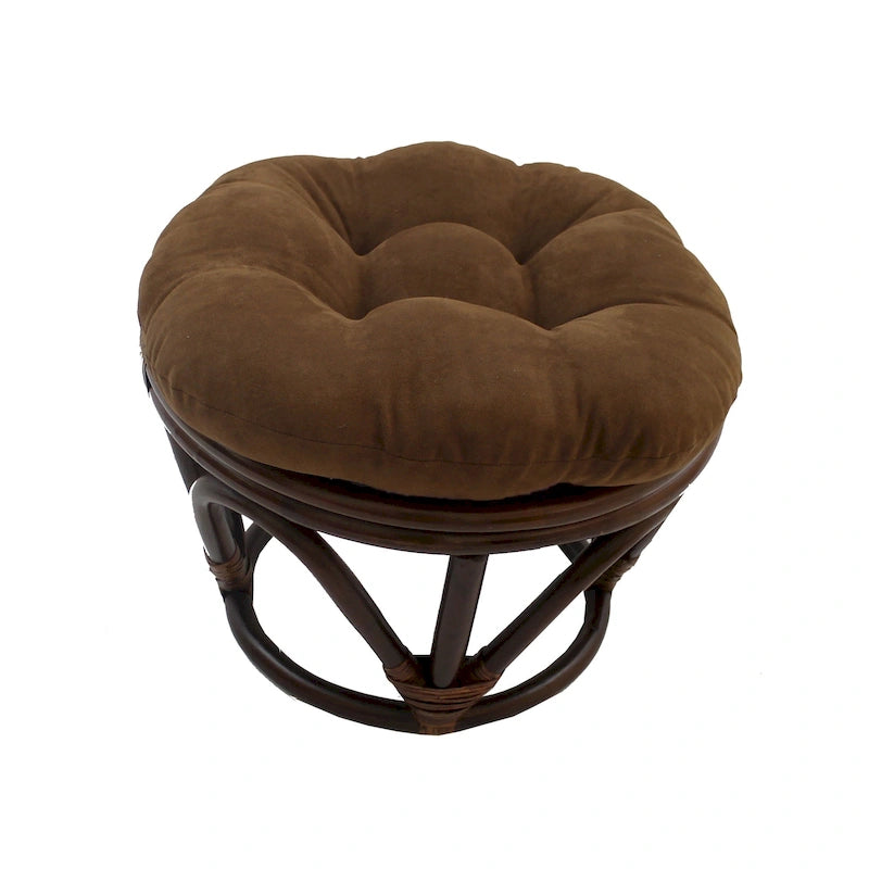 Repose-pieds Bali de 45 cm avec coussin en microfibre