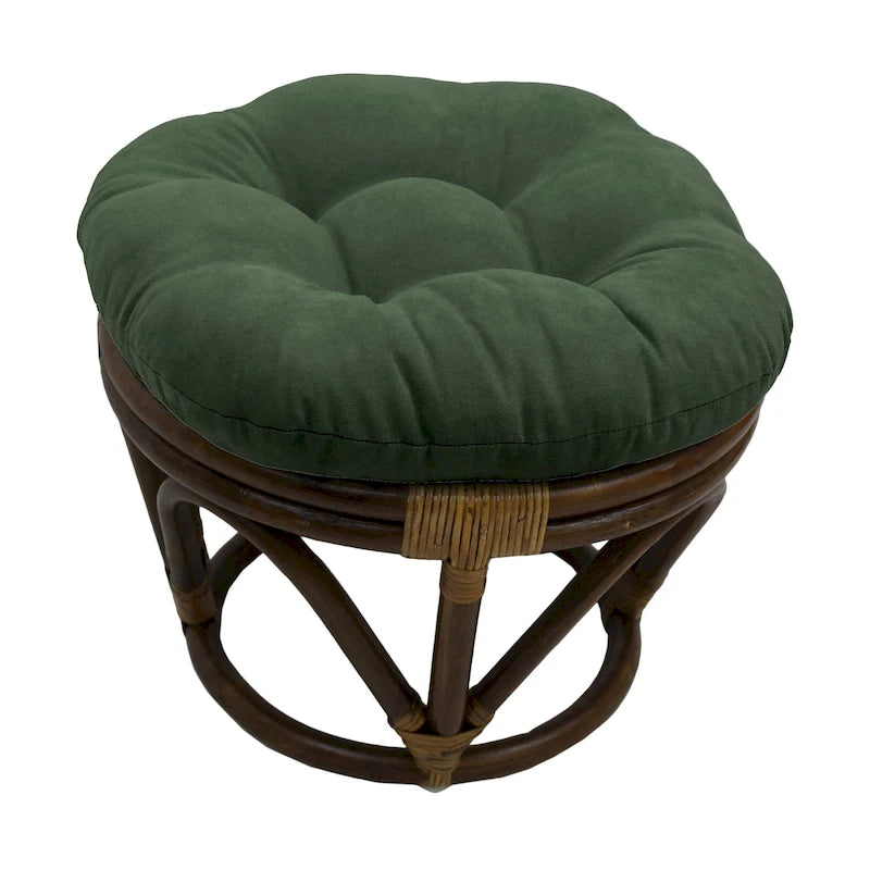 Repose-pieds Bali de 45 cm avec coussin en microfibre