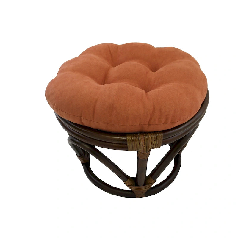 Repose-pieds Bali de 45 cm avec coussin en microfibre