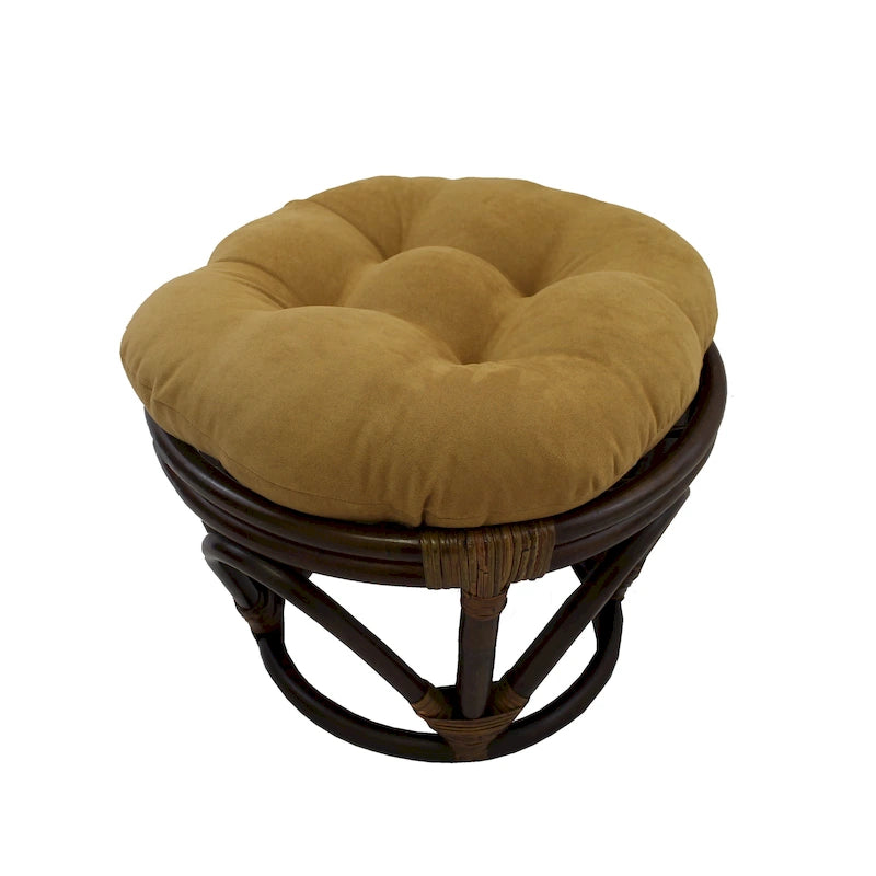 Repose-pieds Bali de 45 cm avec coussin en microfibre