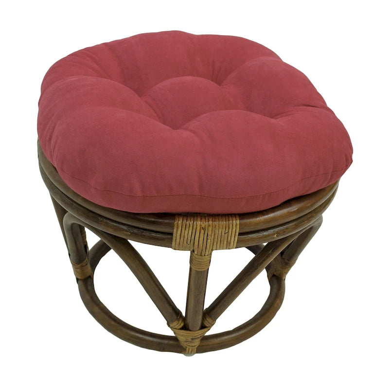Repose-pieds Bali de 45 cm avec coussin en microfibre