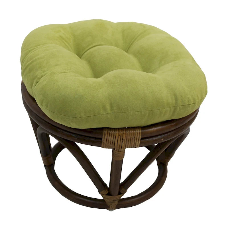 Repose-pieds Bali de 45 cm avec coussin en microfibre