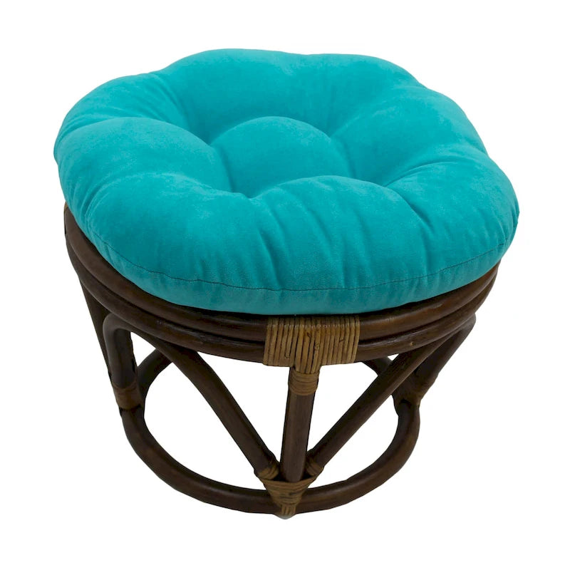 Repose-pieds Bali de 45 cm avec coussin en microfibre