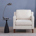 Fauteuil d'appoint moderne Sedona, fauteuil en similicuir/cuir végétalien