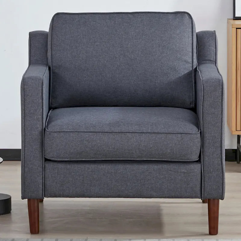 Fauteuil d'appoint moderne Sedona, fauteuil en similicuir/cuir végétalien