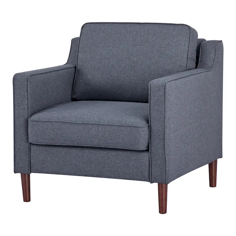 Fauteuil d'appoint moderne Sedona, fauteuil en similicuir/cuir végétalien