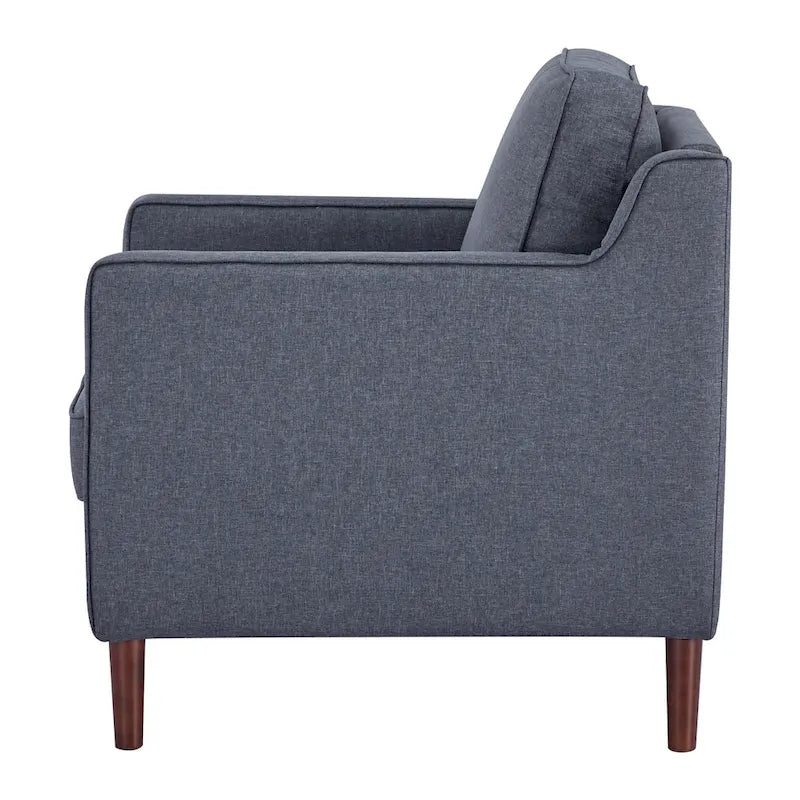 Fauteuil d'appoint moderne Sedona, fauteuil en similicuir/cuir végétalien