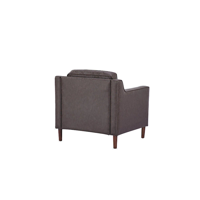 Fauteuil d'appoint moderne Sedona, fauteuil en similicuir/cuir végétalien