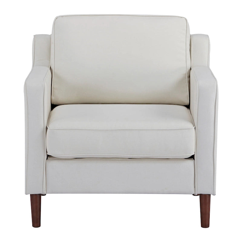 Fauteuil d'appoint moderne Sedona, fauteuil en similicuir/cuir végétalien