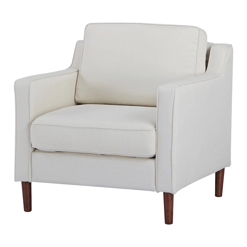 Fauteuil d'appoint moderne Sedona, fauteuil en similicuir/cuir végétalien