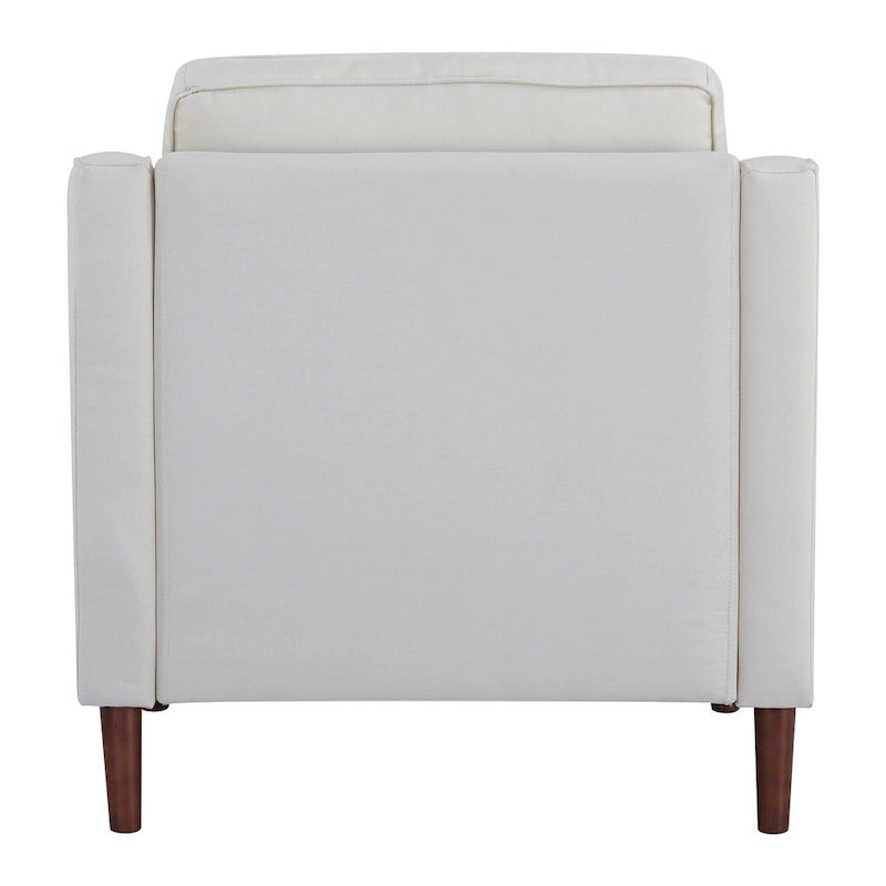 Fauteuil d'appoint moderne Sedona, fauteuil en similicuir/cuir végétalien