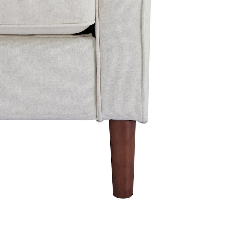 Fauteuil d'appoint moderne Sedona, fauteuil en similicuir/cuir végétalien