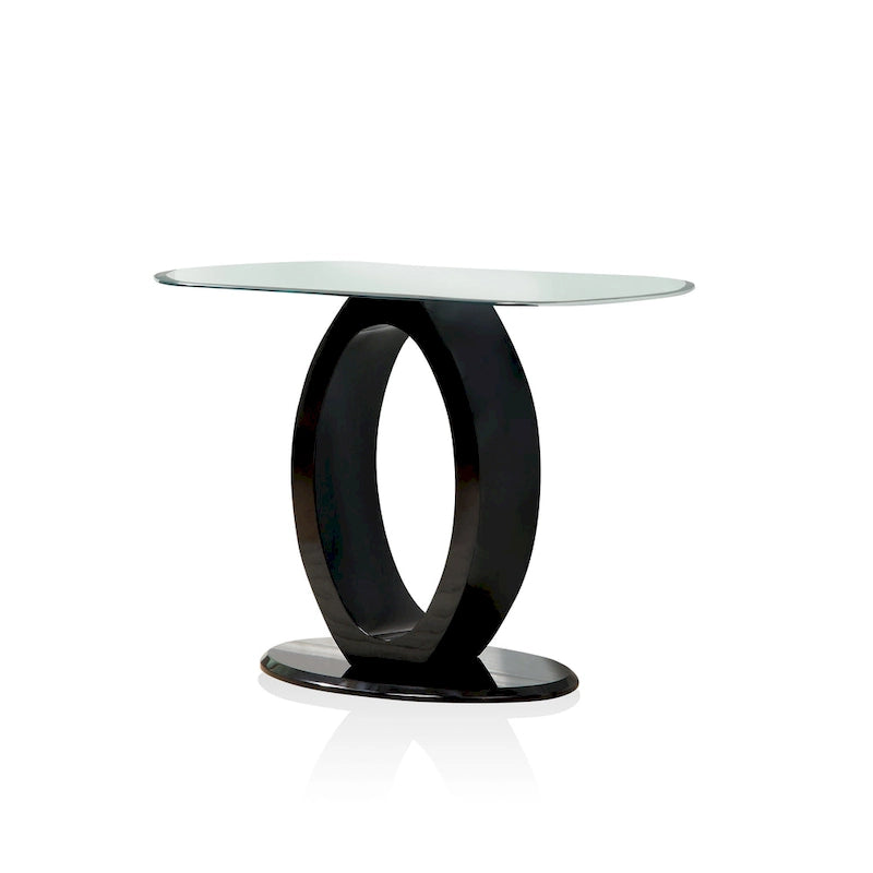 Table basse Opelle Modern de 47 pouces avec base en bois en forme de O, par Furniture of America