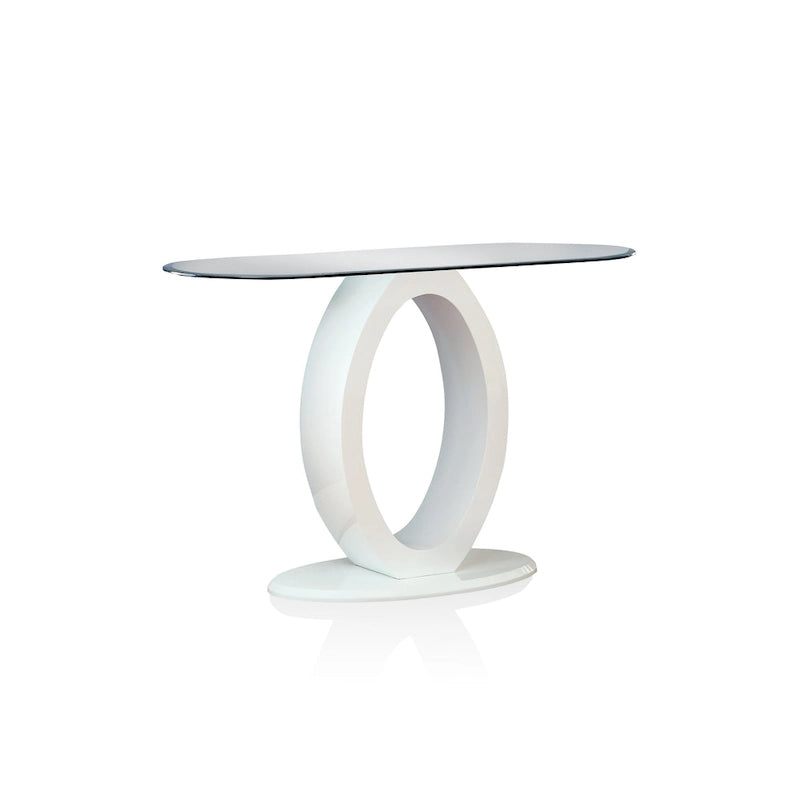 Table basse Opelle Modern de 47 pouces avec base en bois en forme de O, par Furniture of America