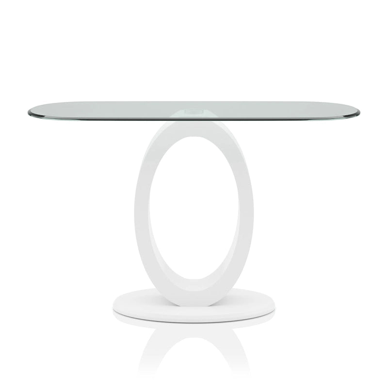 Table basse Opelle Modern de 47 pouces avec base en bois en forme de O, par Furniture of America