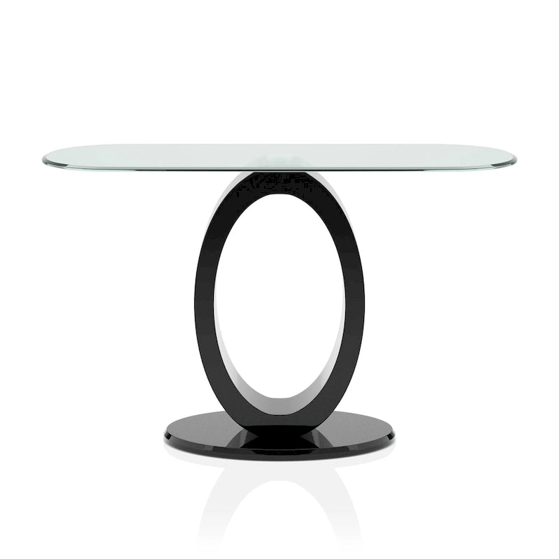 Table basse Opelle Modern de 47 pouces avec base en bois en forme de O, par Furniture of America