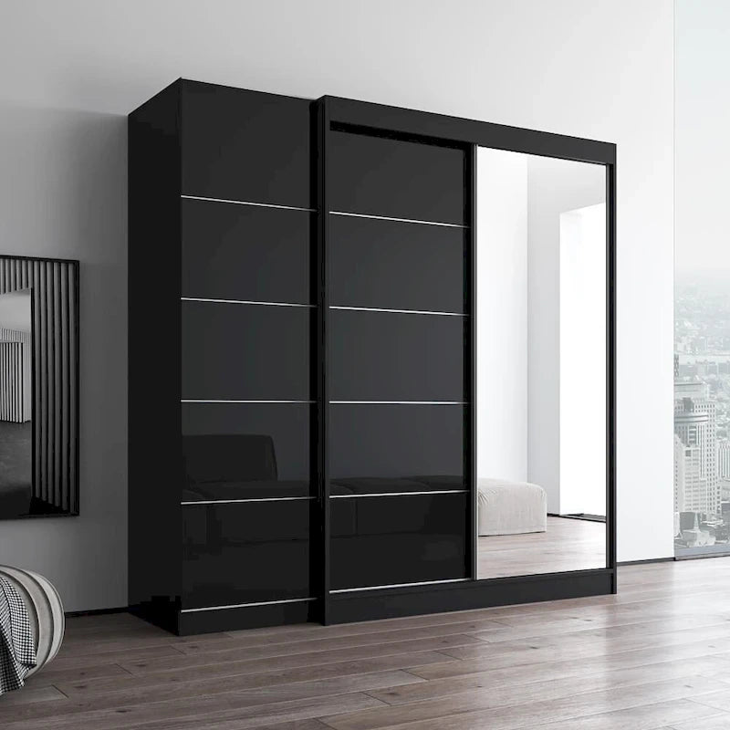 Armoire Aria 2D-EX avec 1 miroir