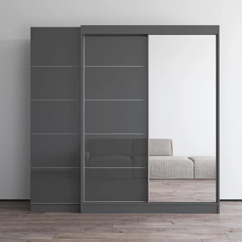 Armoire Aria 2D-EX avec 1 miroir