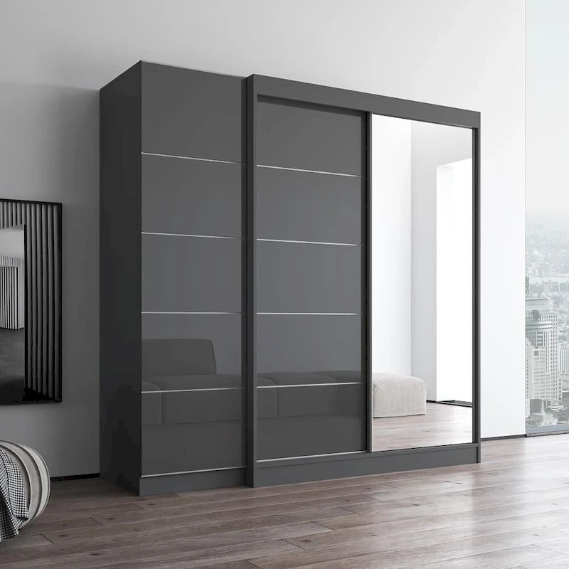 Armoire Aria 2D-EX avec 1 miroir