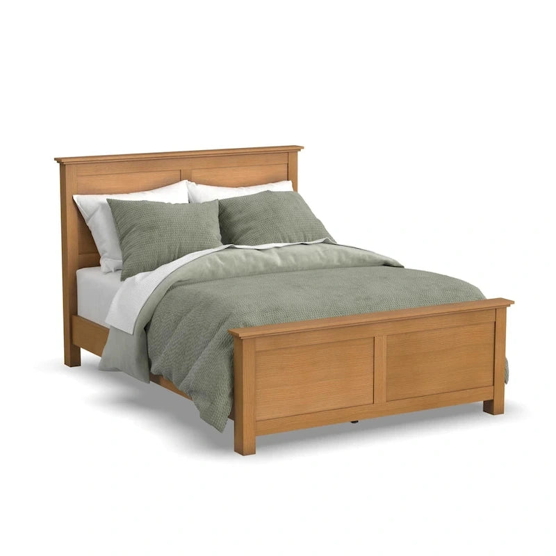 Lit queen en bois brun Oak Park de Homestyles