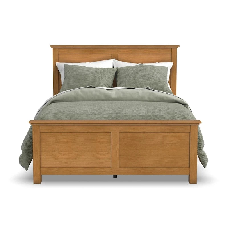 Lit queen en bois brun Oak Park de Homestyles