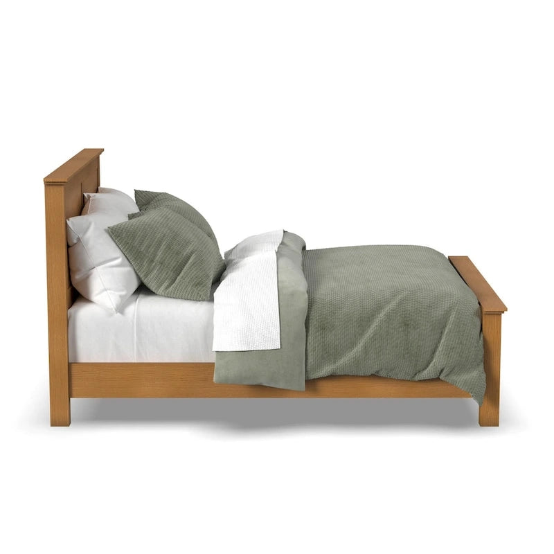 Lit queen en bois brun Oak Park de Homestyles