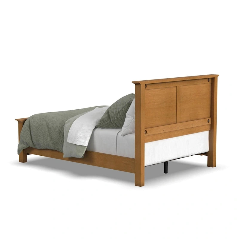 Lit queen en bois brun Oak Park de Homestyles