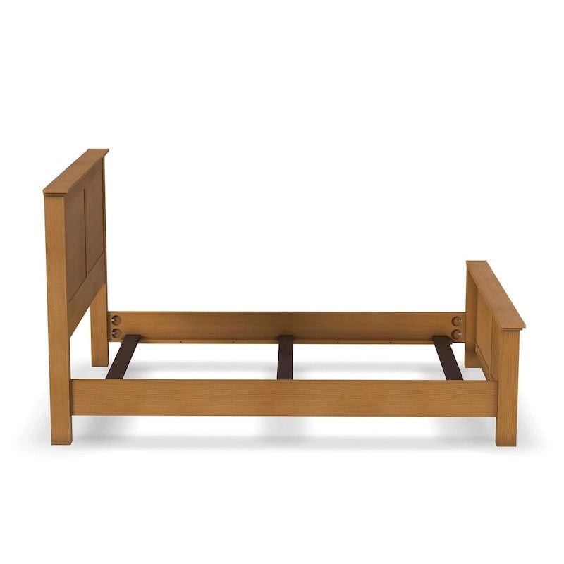 Lit queen en bois brun Oak Park de Homestyles