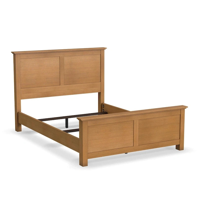 Lit queen en bois brun Oak Park de Homestyles
