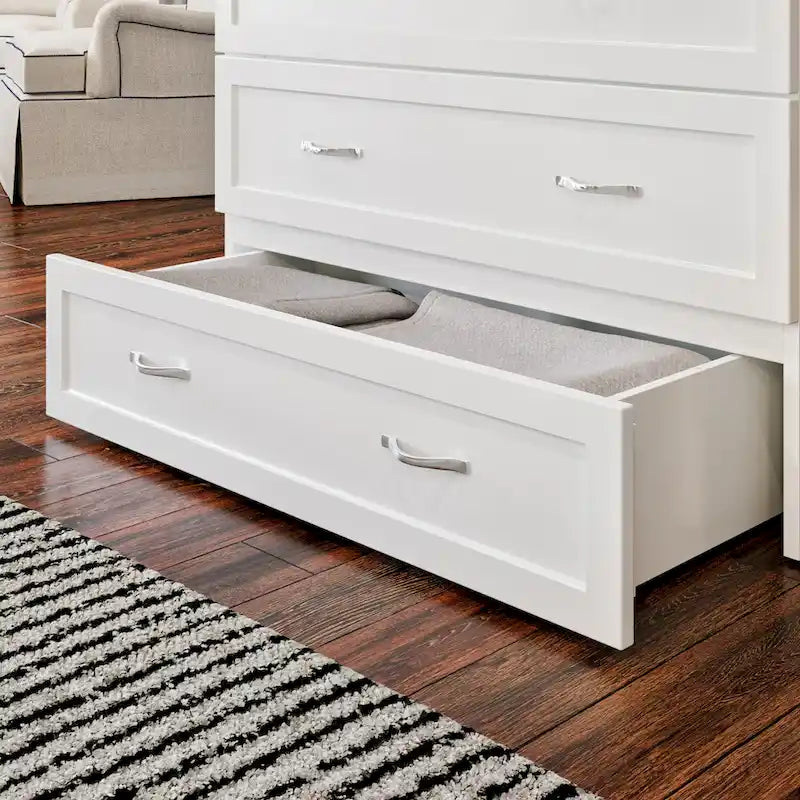 Lit escamotable Northfield Twin XL avec matelas blanc