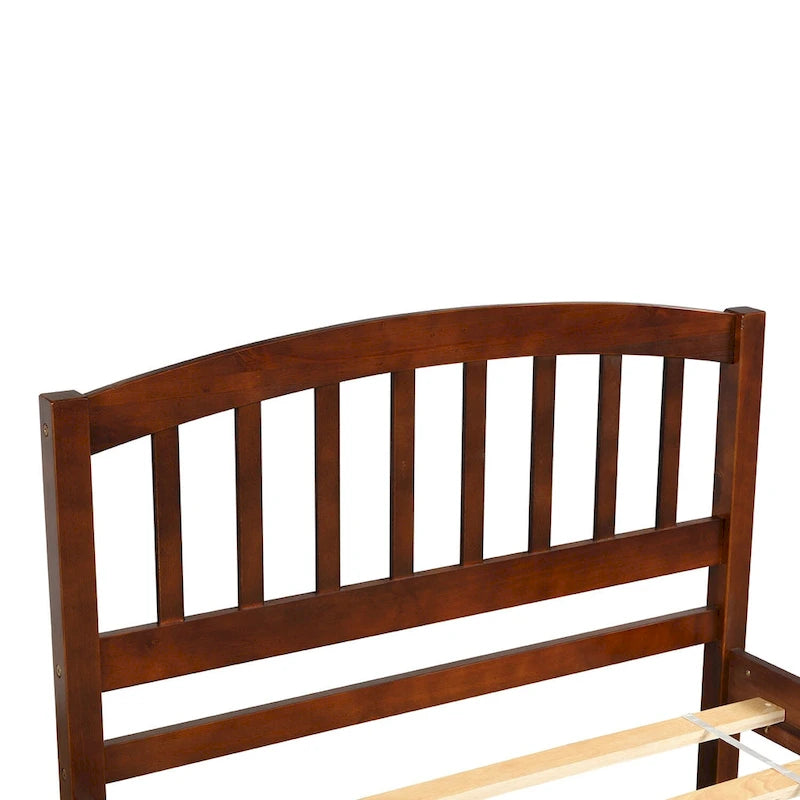 Cadre de lit plateforme en bois pour lit simple avec lit gigogne
