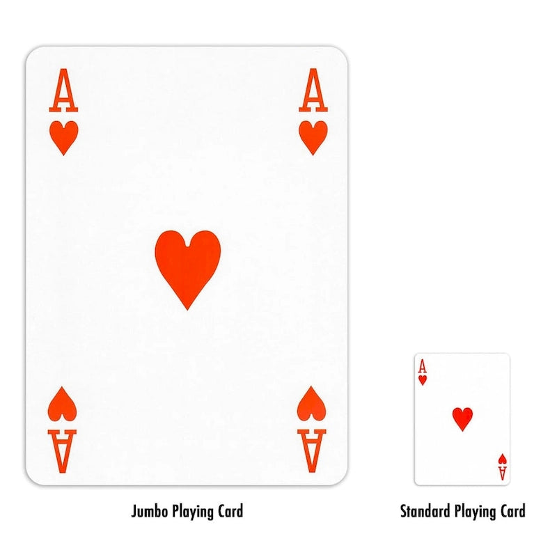 Cartes à jouer GSE 8x11 Super Jumbo, jeu de cartes géant, très grandes cartes à jouer pour tous les âges