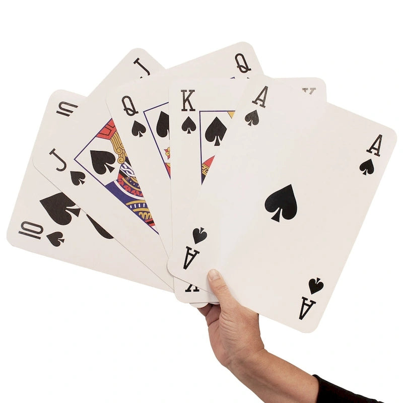 Cartes à jouer GSE 8x11 Super Jumbo, jeu de cartes géant, très grandes cartes à jouer pour tous les âges
