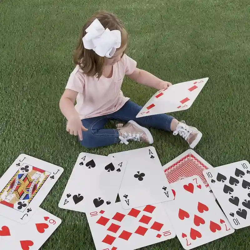 Cartes à jouer GSE 8x11 Super Jumbo, jeu de cartes géant, très grandes cartes à jouer pour tous les âges