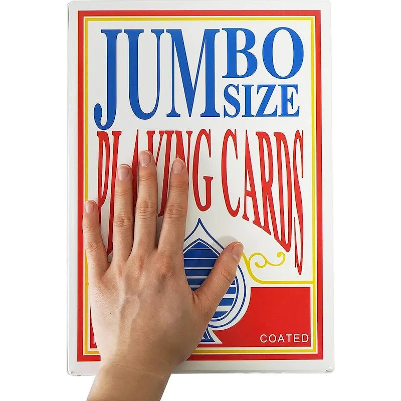 Cartes à jouer GSE 8x11 Super Jumbo, jeu de cartes géant, très grandes cartes à jouer pour tous les âges