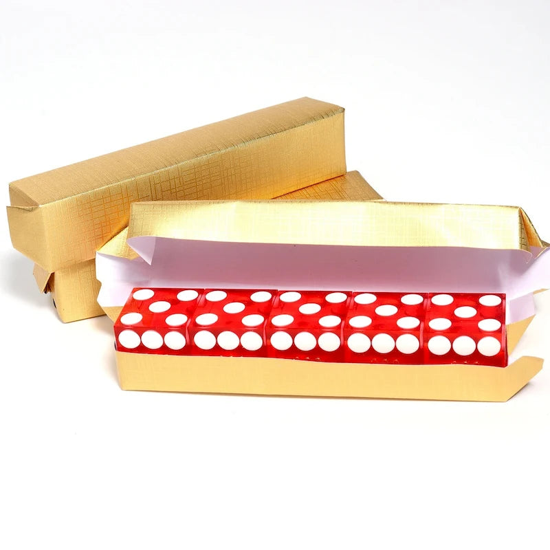 Ensemble de 5 dés de casino GSE AAA Grade 19 mm avec numéros de série correspondants pour jeux de rôle, empilage de dés et Yahtzee.