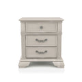 Table de chevet Stroh traditionnelle en bois à 2 tiroirs avec chargeur USB par Furniture of America