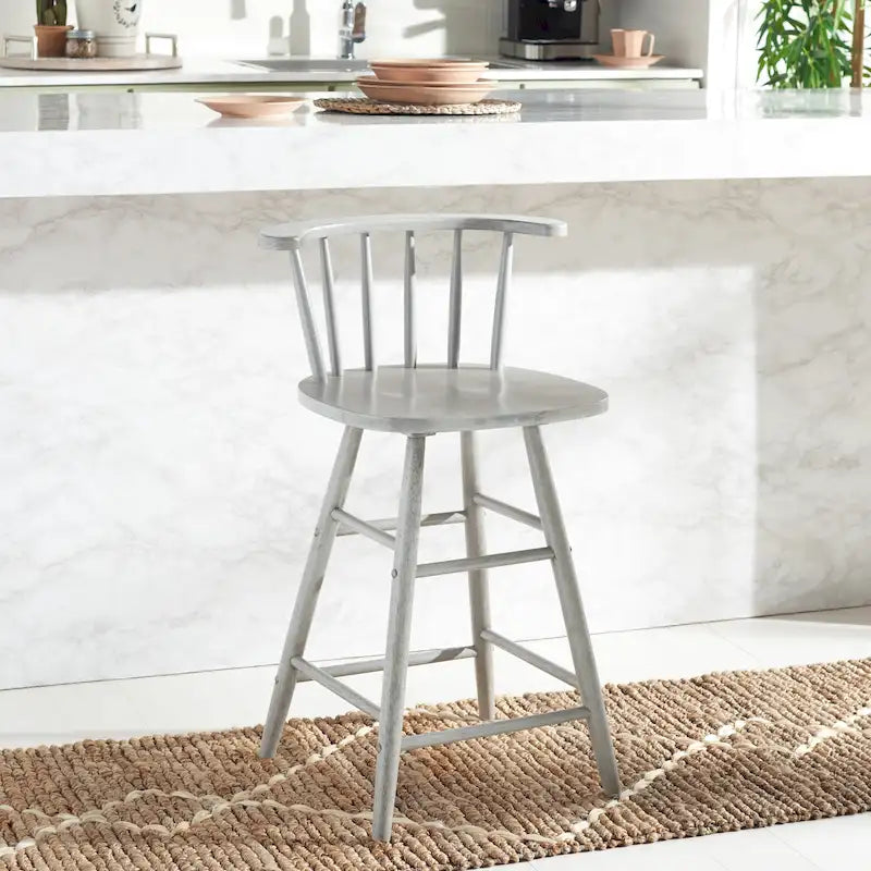 Tabouret de bar SAFAVIEH Eveline 63,5 cm (25 po) - 53,3 cm (21 po) L x 43,2 cm (17 po) P x 86,4 cm (34 po) H