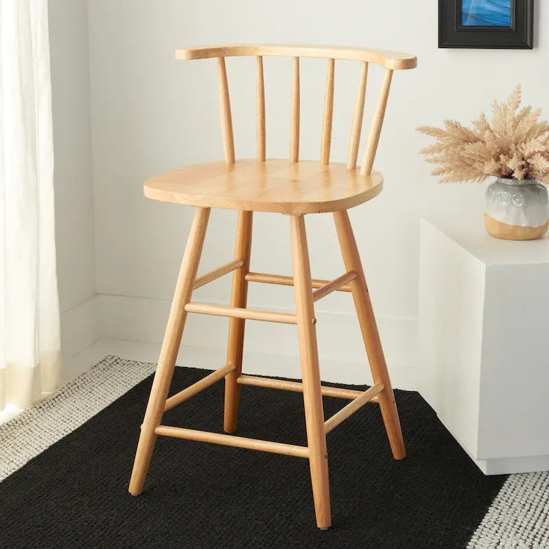 Tabouret de bar SAFAVIEH Eveline 63,5 cm (25 po) - 53,3 cm (21 po) L x 43,2 cm (17 po) P x 86,4 cm (34 po) H
