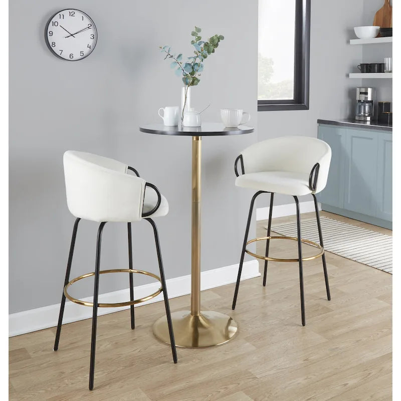 Table réglable en hauteur 2 et 3 niveaux Silver Orchid Stone (hauteur salle à manger, comptoir ou bar)