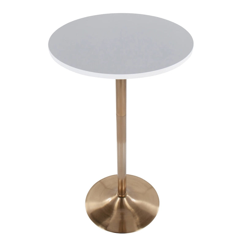 Table réglable en hauteur 2 et 3 niveaux Silver Orchid Stone (hauteur salle à manger, comptoir ou bar)