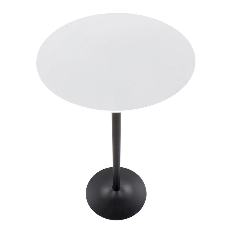 Table réglable en hauteur 2 et 3 niveaux Silver Orchid Stone (hauteur salle à manger, comptoir ou bar)