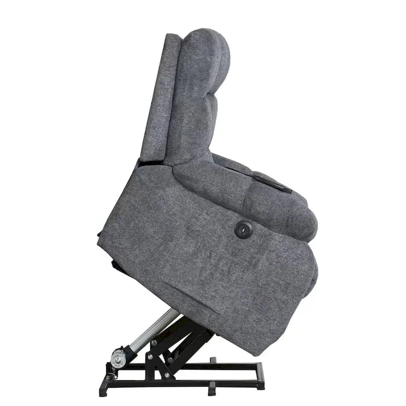 Fauteuil inclinable électrique avec assistance au levage et massage pour personnes âgées