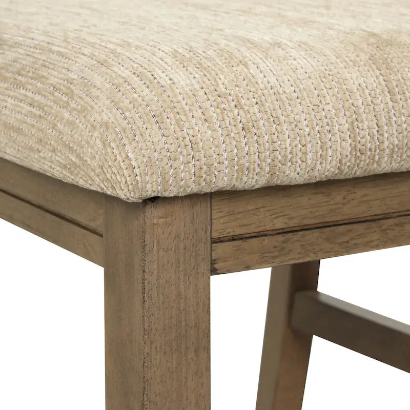 Ensemble de salle à manger 7 pièces Roundhill Furniture Raven Wood, table extensible et 6 chaises, pin laqué brun