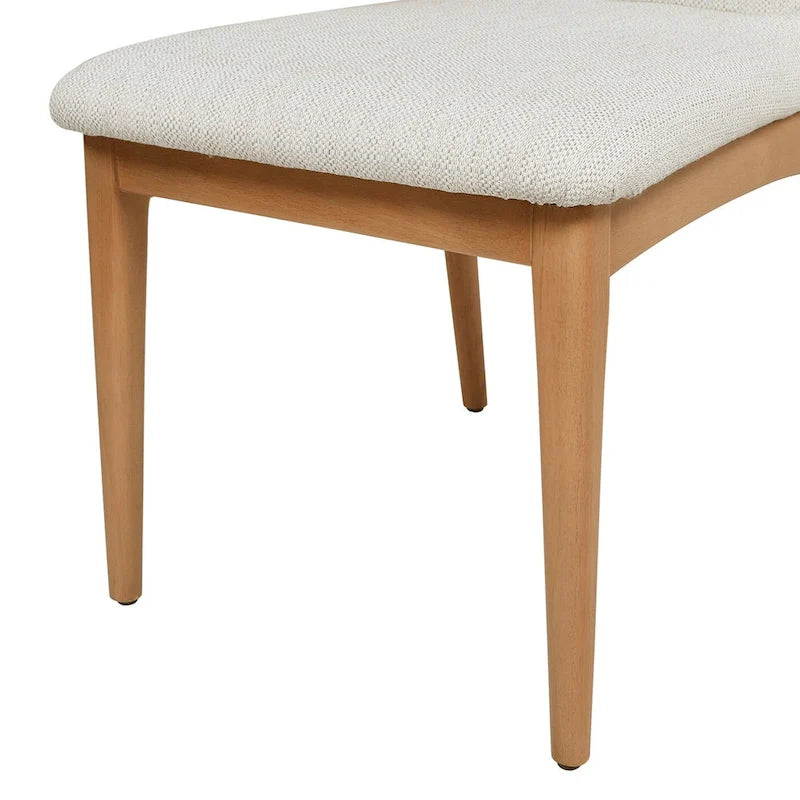 Chaises de salle à manger scandinaves en bois brun clair naturel (lot de 2)