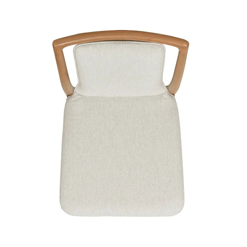 Chaises de salle à manger scandinaves en bois brun clair naturel (lot de 2)