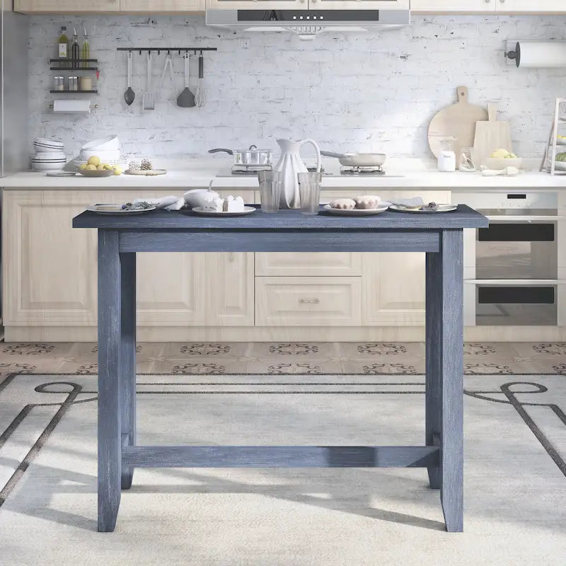 Table haute de comptoir Ibella 64 pouces de Furniture of America avec port USB