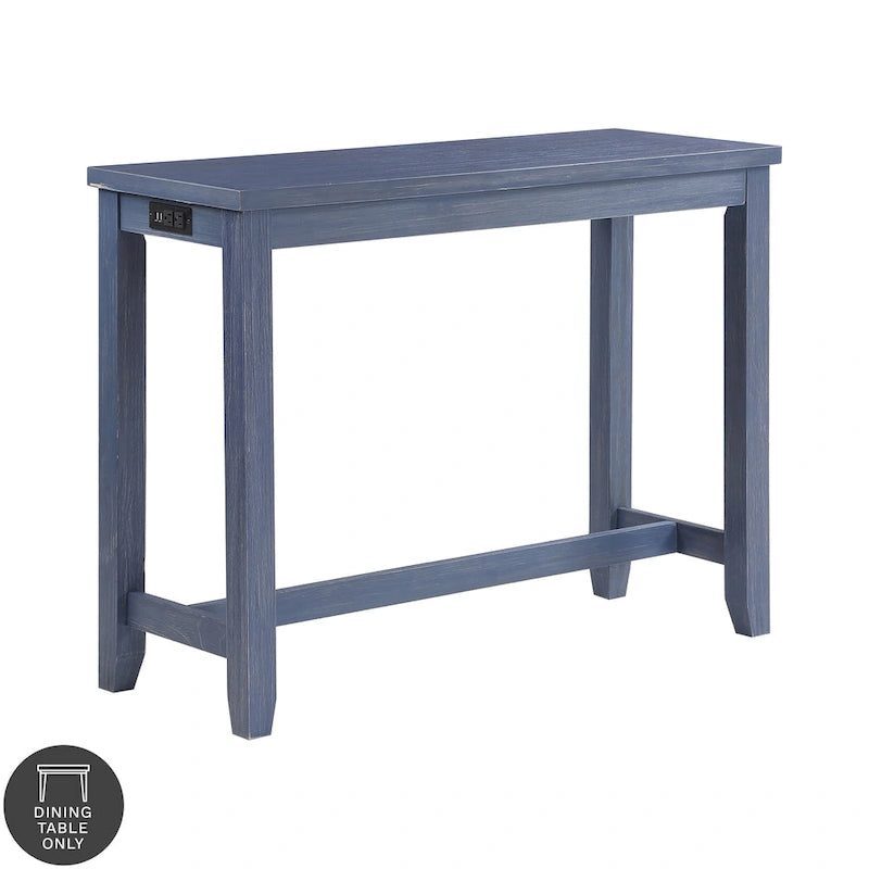 Table haute de comptoir Ibella 64 pouces de Furniture of America avec port USB