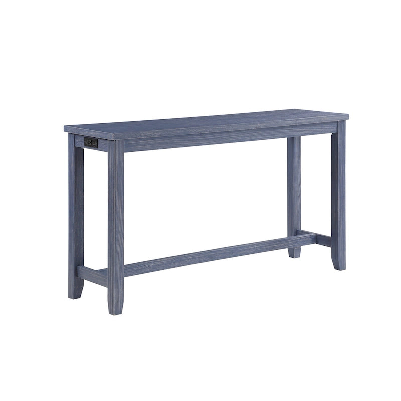 Table haute de comptoir Ibella 64 pouces de Furniture of America avec port USB