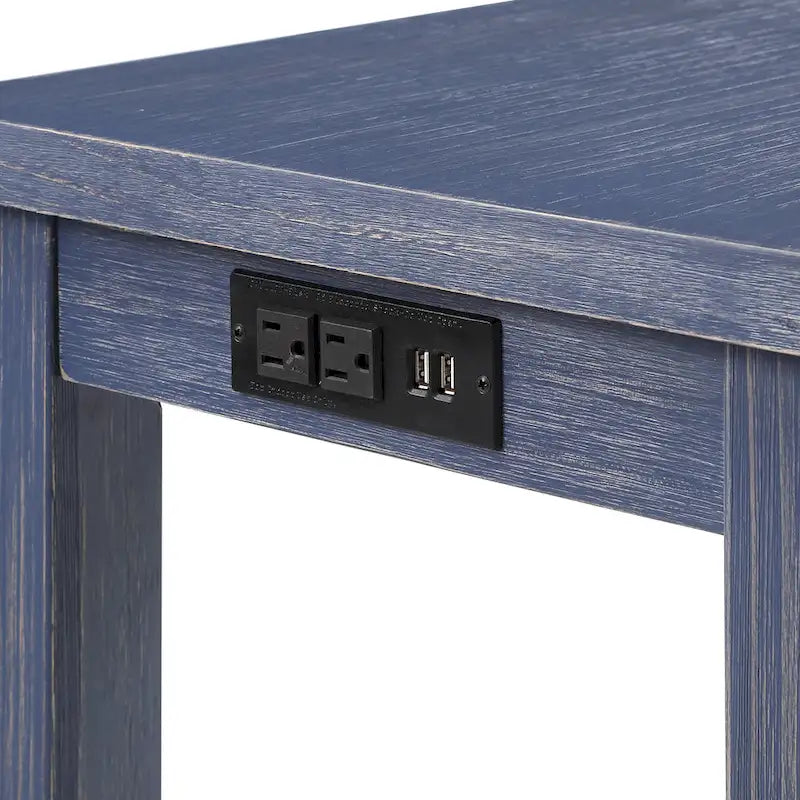 Table haute de comptoir Ibella 64 pouces de Furniture of America avec port USB